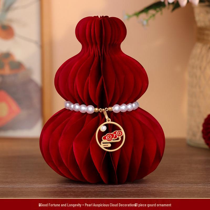 3D Gourd Ornament for Fortune & Prosperity - Perfect Housewarming Gift & Home Decor