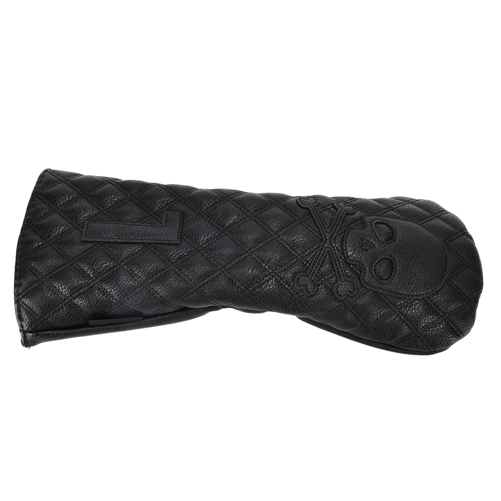 

PU Leather Golf Wood Head Covers Waterproof Golf Skull Pattern Putter Club Headcover