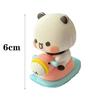 6CM Cute Kawaii Bubu Dudu Panda Bear Figure Cartoon Exciting Miniatures Collectible Animal Toy Doll Ornament Kid Friendly Entertaining Fun Play Safe