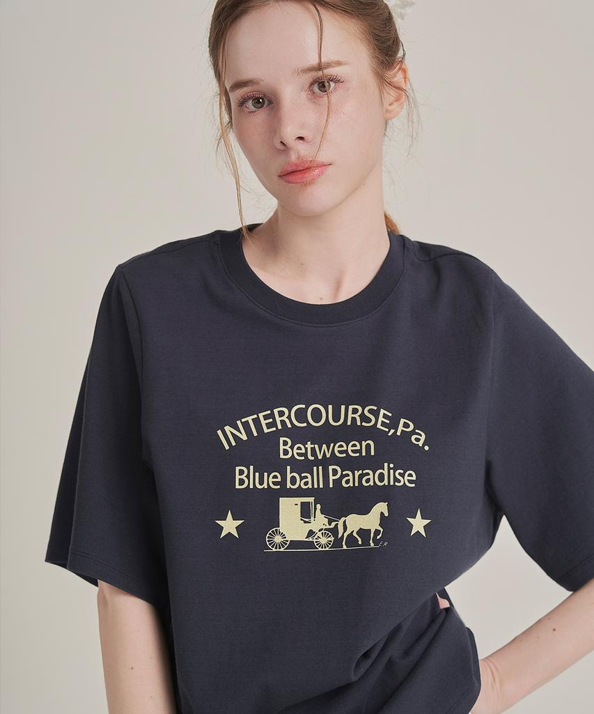 Iteoneolmomeonteu Paradise T-Shirt _ Navy