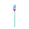 Geschirr Regenbogen Besteck Besteck Set 304 Edelstahl Gabel Löffel Messer Luxus Besteck Home Küche Geschirr Drop Ship