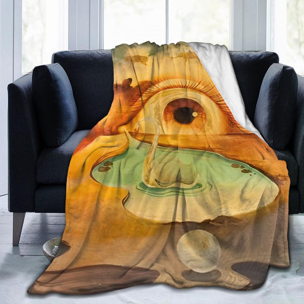 Salvador Dali Spanisches Öl Signiert Mode Decken Surrealistische Szene Fleece Überwurf Mode Decke Schlafzimmer Sofa Dekoration Dünne Tagesdecke Porta