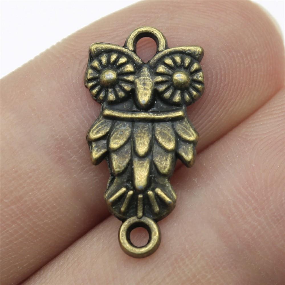20pcs Connector Charms For Jewelry Making DIY Handmade Craft Necklace Bracelet Earring Making Vintage Antique Bronze Color