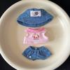 1 set Summer Set 20cm Cotton Doll's Clothes Cowboy Hat 10cm Doll Clothes  Children's Gift