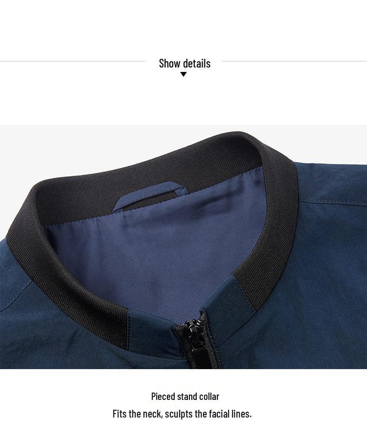 Men's Lightweight Stand Collar Casual Jacket