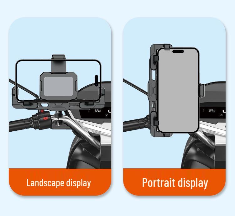 Stoßfester Metall-Handyhalter für Motorräder & Elektrofahrzeuge für Lenker