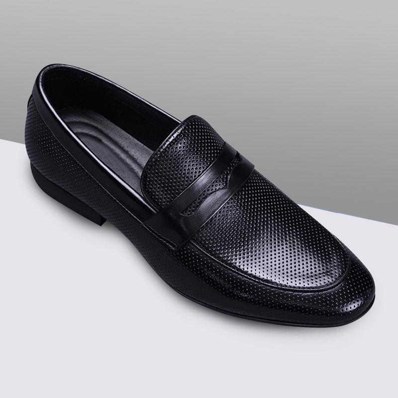 

Повседневная мужская кожаная обувь мужская обувь на одной педали новые перфорированные сандалии повседневная кожаная обувь деловая полая глянцевая мужская кожаная обувь 44