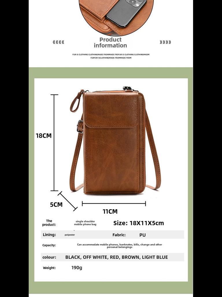 2023 Frühling Damen koreanischen Stil Multifunktions-Geldbörse Schulter Messenger Bag