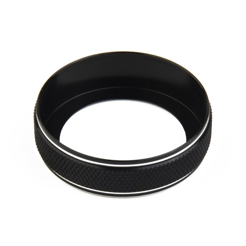 Pair Volume Knob Cover Central Volume CD Switch Knob Ring Black & Silver