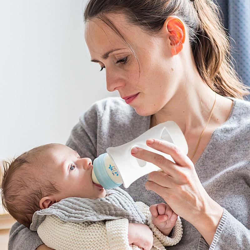 Silikon-Babyflaschenabdeckungen Silikonhülle Wiederverwendbare Milchflaschenschützer Silikon-Wärmeisolierung Sichere Babyflasche Fall