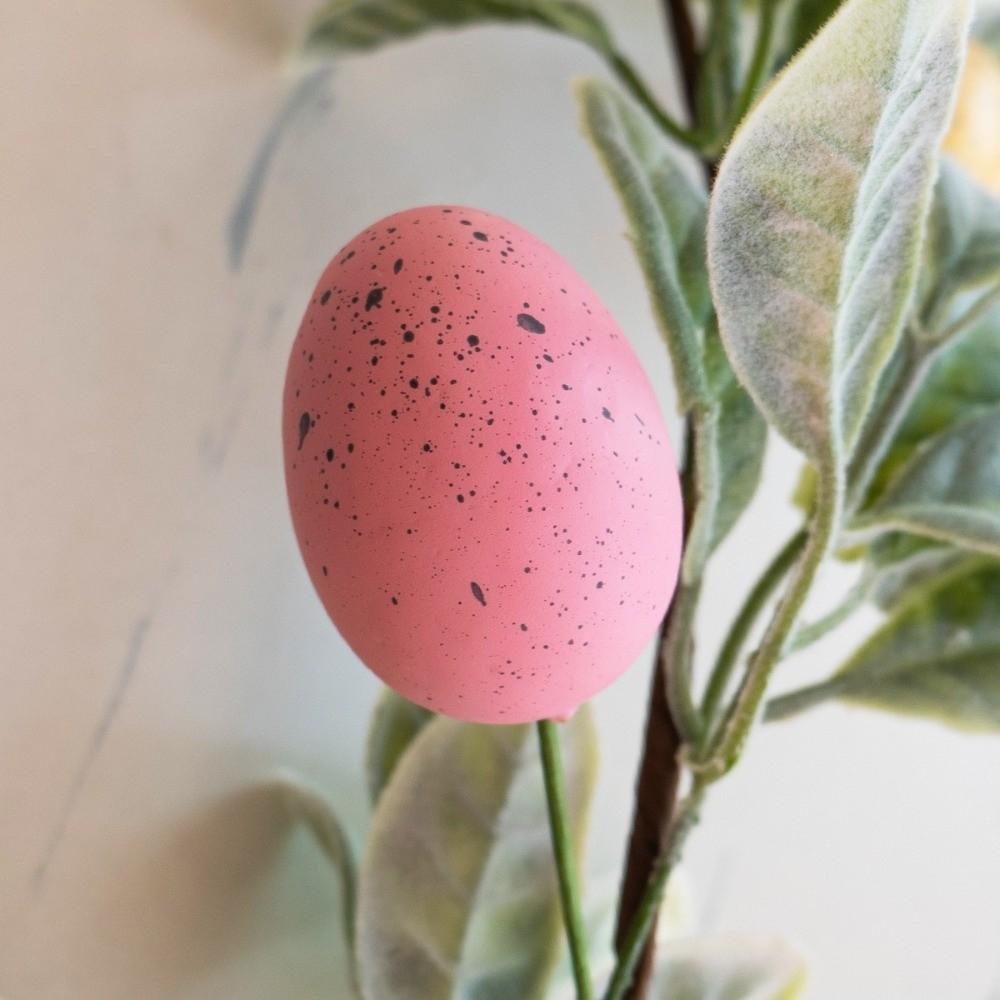 With Green Leaves Easter Egg Garland Plastic Faux Hanging Garland Spring Vine Garland  Office Party