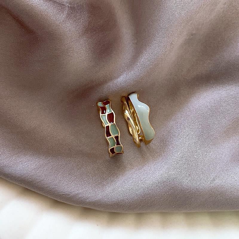 Adjustable Checkered Women's Stackable Ring - Trendy, High-End Fashion for Index Finger