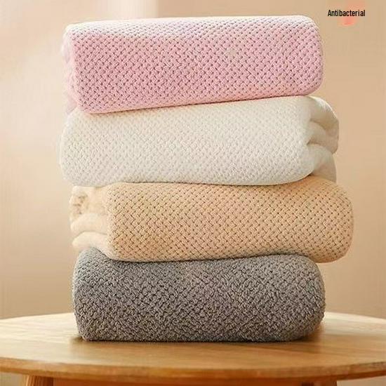 Super Soft Quick-Dry Coral Fleece Bath Towel - Absorbent & Lint-Free 70x140 cm