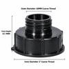 S60 Thread IBC Tank Adapter Black Barrel Connector New Tank Coupling  For IBC Water Tank