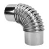 Stove Pipe Elbow 7.5cm Diameter Stainless Steel Flue Extension Elbow Chimney for Outdoor Camping Wood Stove
