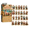 Christmas Advent Calendar 2026 Summer Beach Santa Calendar, 24-Day Acrylic Ornament Set with Tropical Tree Hanging Decor Surfing Figures,