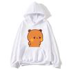 Cute Bubu Is Yelling At Dudu Hoodies for Men's Sweatshirt Women Couple Clothes Panda Bear Casual Kawaii Tops Fleece