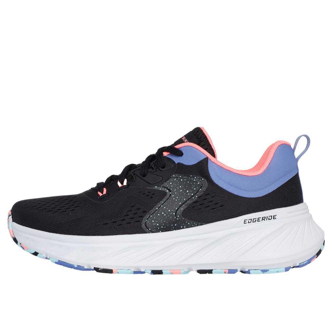 Skechers Edgeride Fashion Comfortable Trendy Durable Low-Top Running Shoes Women sneakers Black 150478-BKMT 36