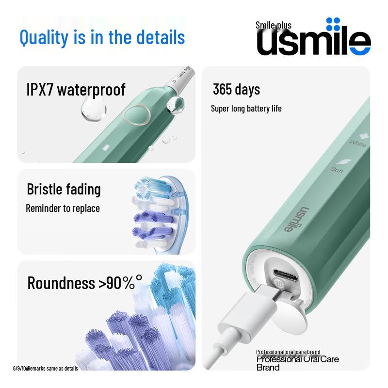 usmile Y1S Sonic Electric Toothbrush CN plug (adapter included)