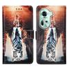 Skórzany portfel etui na OPPO A40 A60 A80 Reno 13 12 12F 12FS 9A 8T Find X8 X6 Pro X5 Lite A17 A52 A58 A78 A98 K12X Malowana okładka