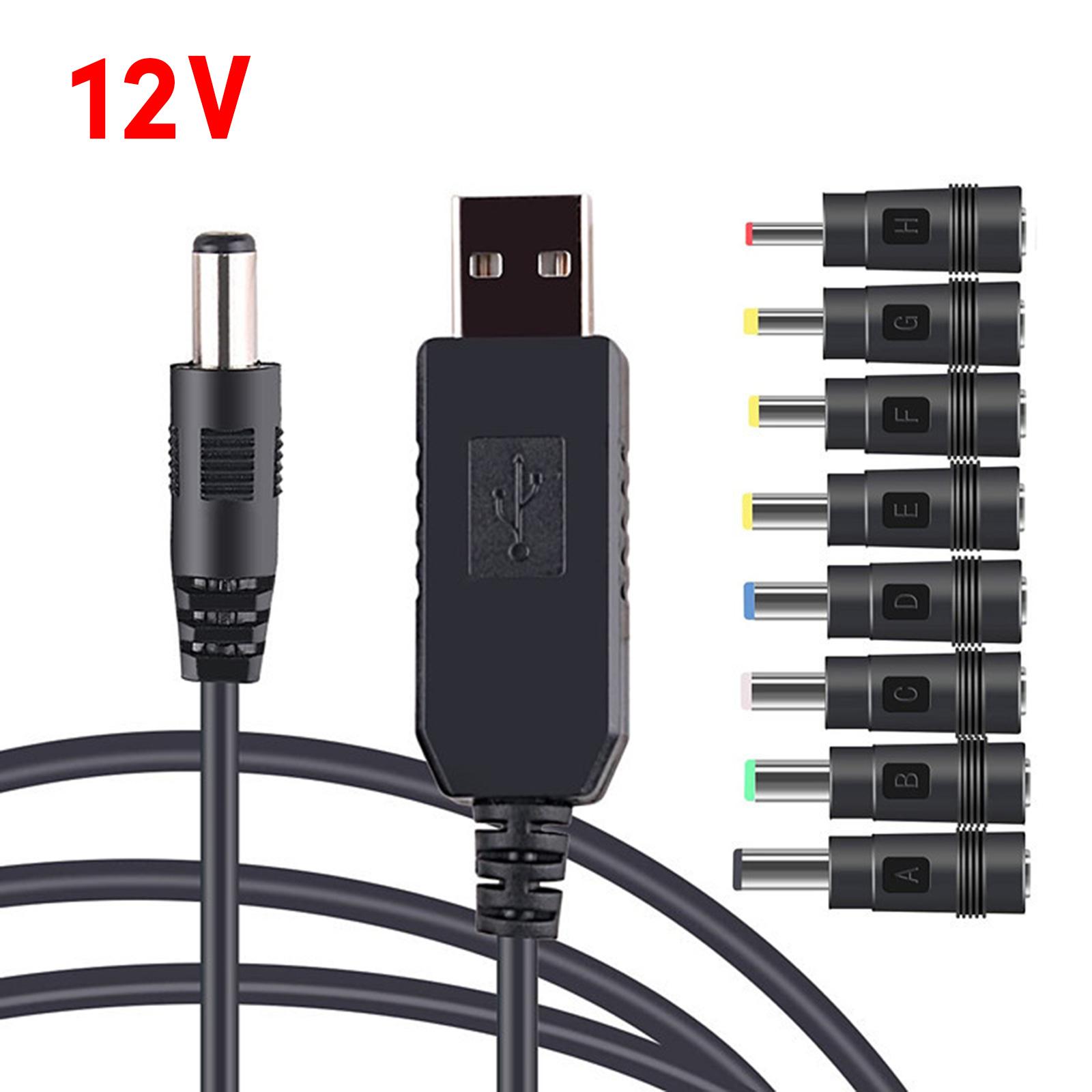 

Кабель живлення USB-DC 5V 9V 12V для маршрутизатора, динаміка, USB-кабель для заряджання постійного струму, адаптер шнура живлення C