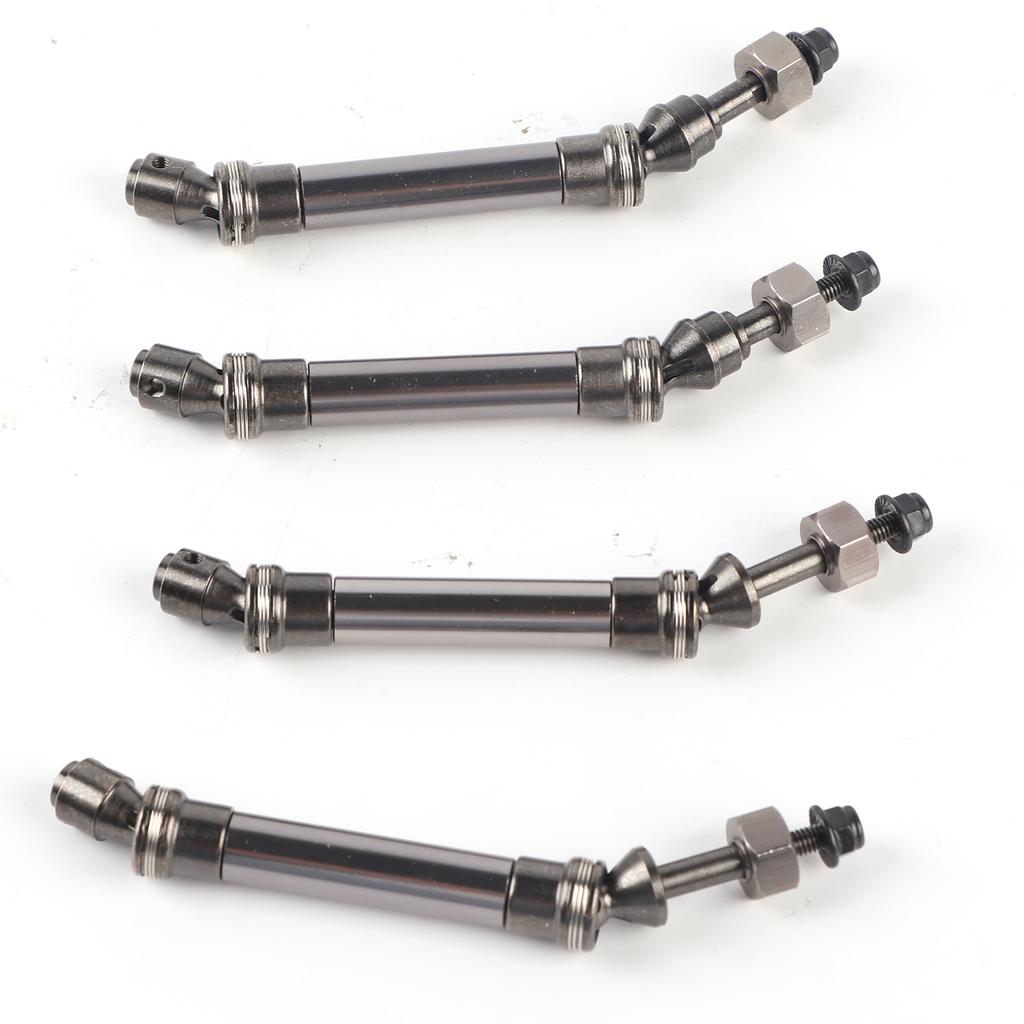 4Pcs CVD Front Rear Drive Shaft Metal Transmission Axle for Traxxas Slash 4X4 110 RC CarTitanium
