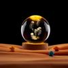 Laser Engraved Jellyfish Music Box Crystal Ball Night Light - Perfect Birthday Gift for Friends or Classmates