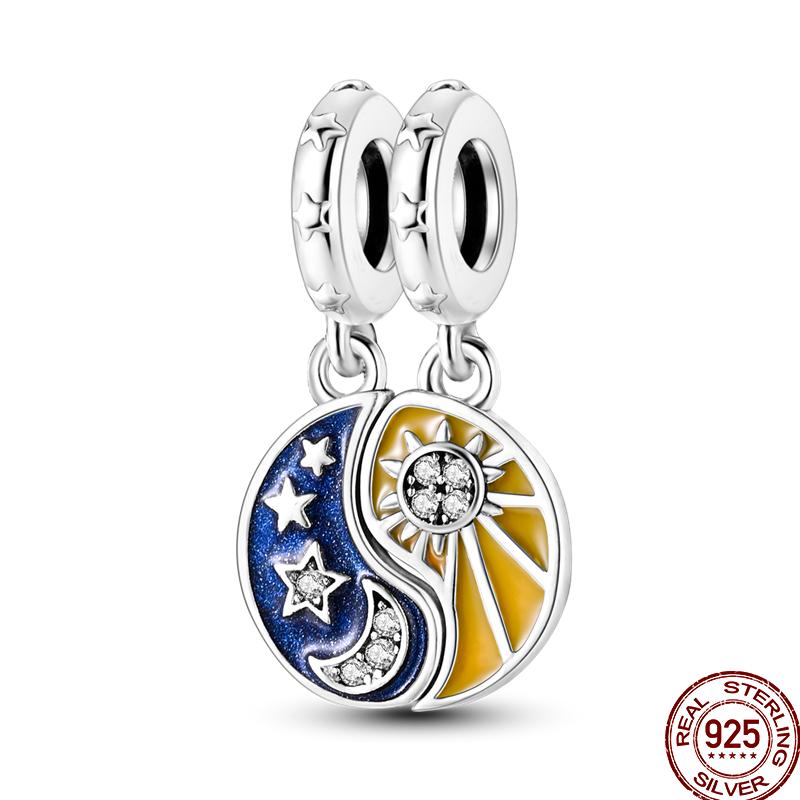 Copper Cross Bible Dove Holy Blessing Demon Eye Shiny Charm Bead Fit Pan Original Bracelet Diy Exquisite