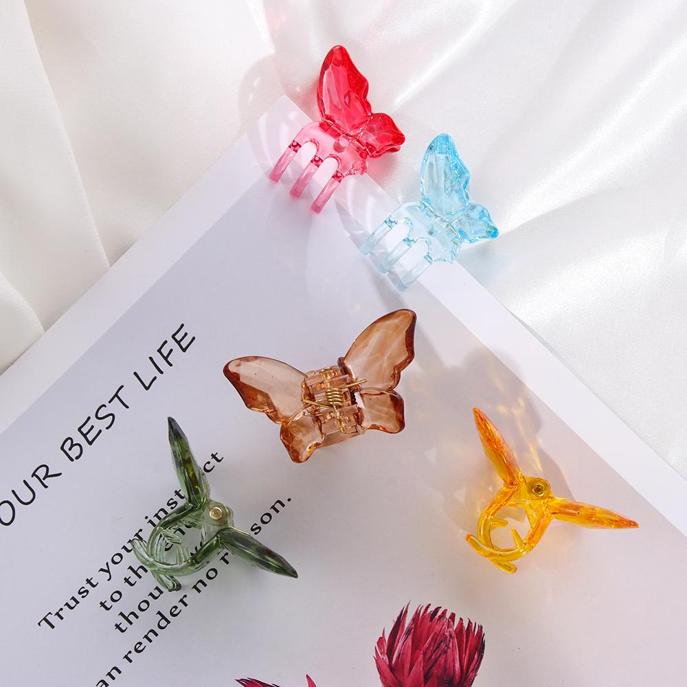 Out Barrettes Elegant Headwear Styling Tools Hair Clips Butterfly Hair Claw Crabs HairPins Acrylic
