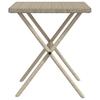 2 Piece Sun Lounger Set with Table Light Grey Poly Rattan