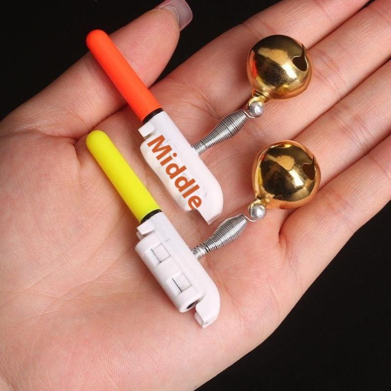 5Pcs Reusable Electronic Light Stick With Bell Led Fishing Alarms Set Accessories Fishing Electronic Rod Luminous Stick Light