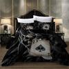 Bed Linens Lightning Poker Kull Bedroom Comforter Set Bedding-Set Quilt Cover Set Singel Double Bed Linen Ropa De Cama