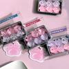 1 Box of 15 Sparkly Pastel Soft Keychains
