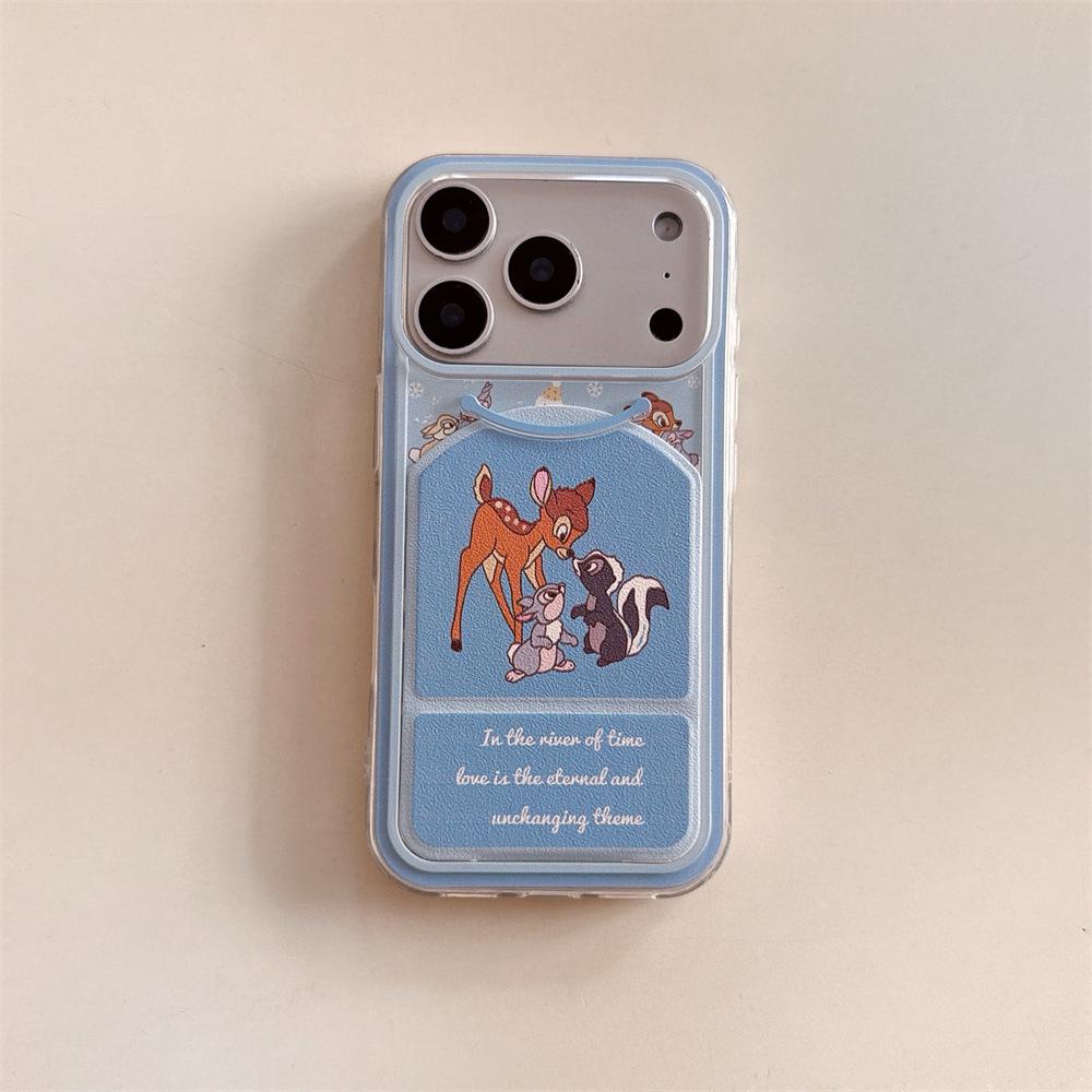 

Bambi Flip Stand Poly Anti-Fall Case for iPhone 14/13/15/16/17 PRO MAX iPhone 15 Pro Max