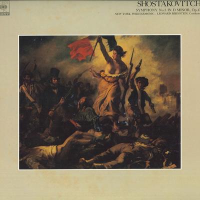 LP Record NEW YORK PHILHARMONIC LEONARD BERN  Shostakovitch Symphony No.5 In D Mi FCCA526 CBS SONY Japan Classical Used