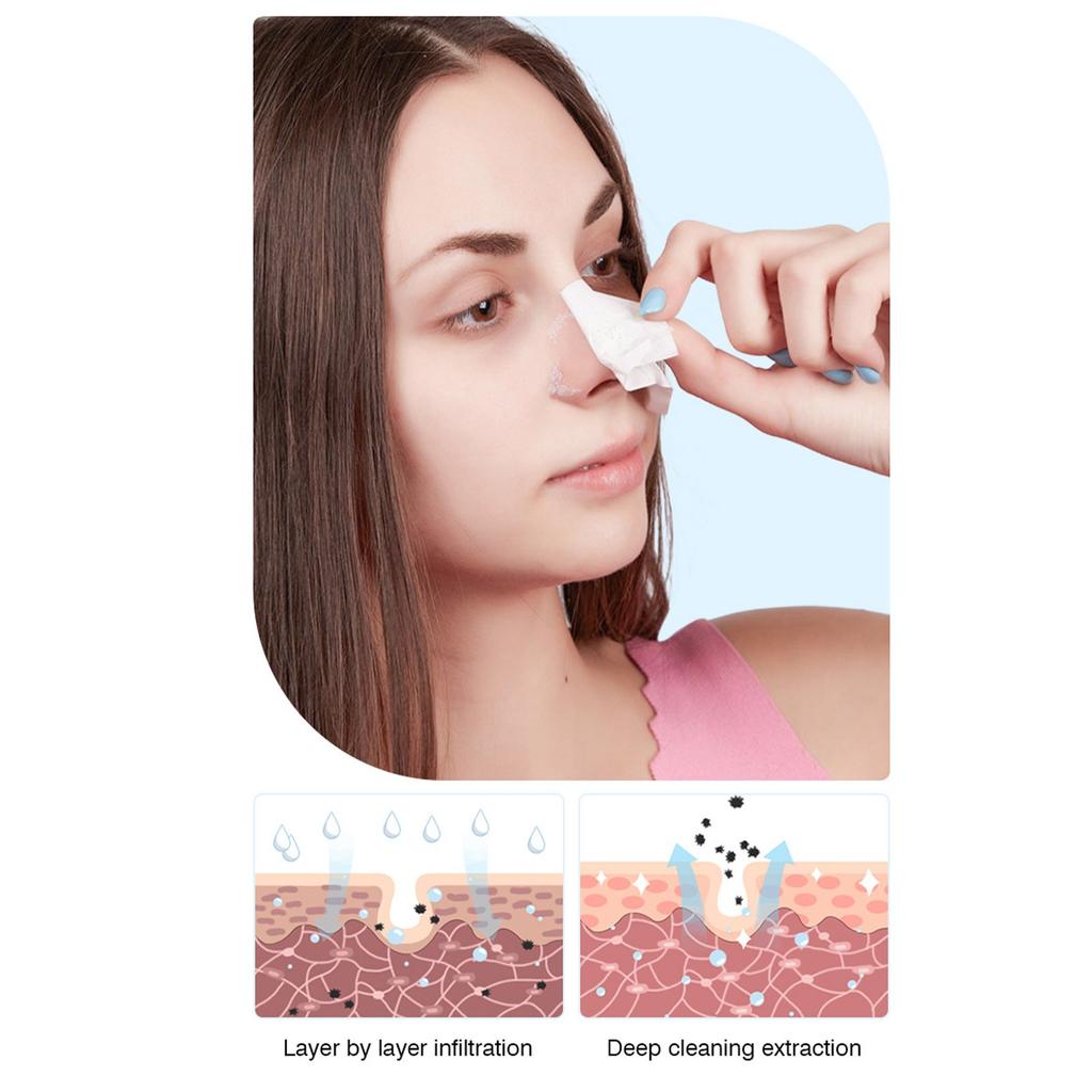 Remove Nasal Strips Pore Strip Clear Black Head 3 Step Kit For Clean Pimples Shrink Pores And Remove Blackheads With Spoon +40 Strips 30g