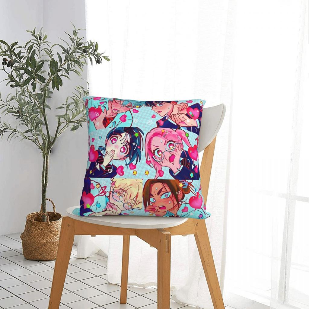 Alien Stage Anime Square Pillow Case Mizi Sua Till Ivan Hyuna Luka Cushion Cover Custom Decor Pillowcase for Car 18