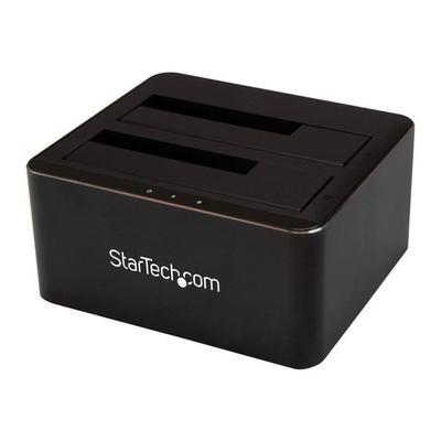 USB 3.0 Dockingstation - StarTech.Com - 2 Einschübe - 2,5"/3,5" HDD/SSD Unterstützung - Plug and Play - Schwarz