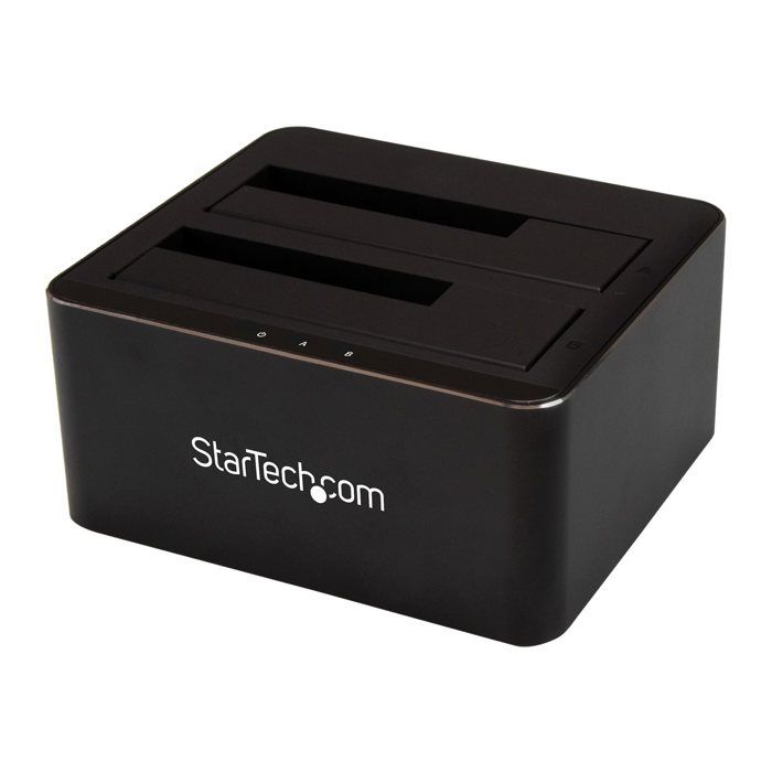 USB 3.0 Docking Station - StarTech.Com - 2 Bays - Supports 2.5"/3.5" HDD/SSD - Plug and Play - Black