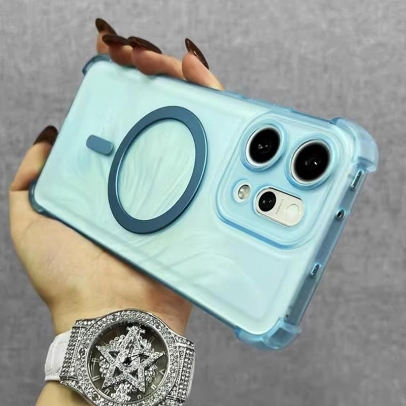 Airbag Shockproof Magnetic Wireless Charging Case on For Samsung Galaxy S25 S24 S23 S22 S21 S20 FE Ultra Plus Edge Magsafe Cover