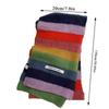 Multicolor Unisex Scarf Rainbow Stripes Mohair Scarf Stripes Wool Short Scarf Girl's Winter Neck Warmer Vintage Sweet Scarves