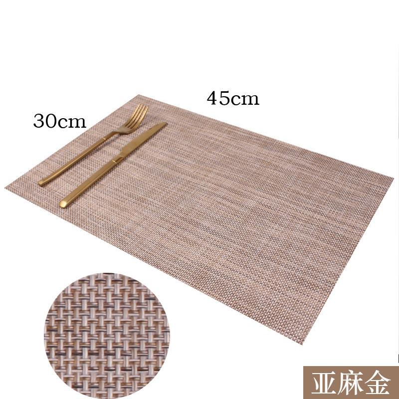 1Pc 45x30cm Rectangle Tesslin PVC Placemat Dining Table Mat Cafe Anti-slip Hot Bowl Pad Cup  Coaster