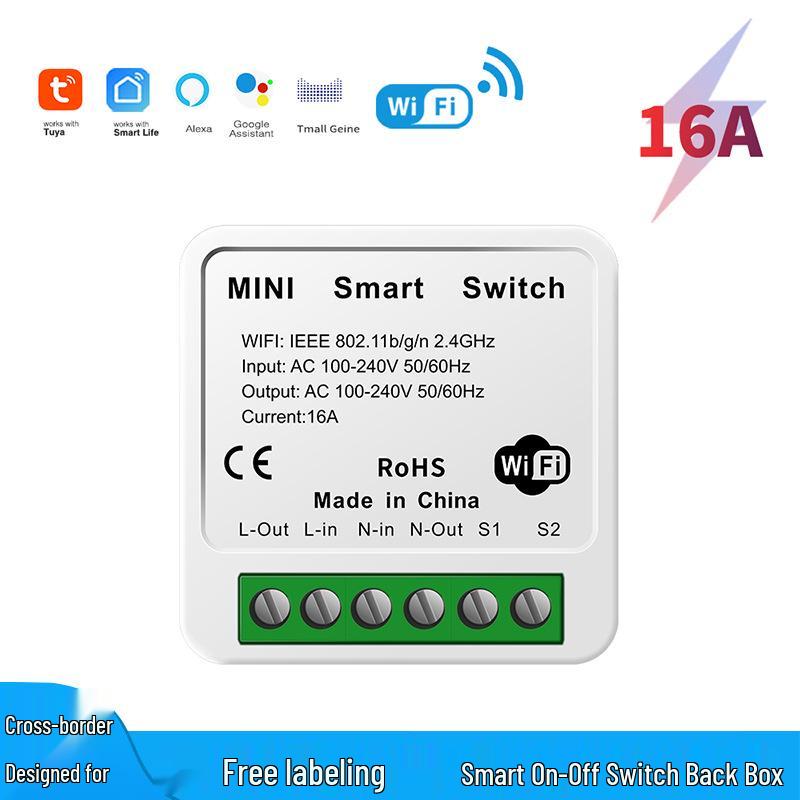 Tuya WiFi Smart Switch: App & Alexa Voice Control, Connects To Dual Control Switch