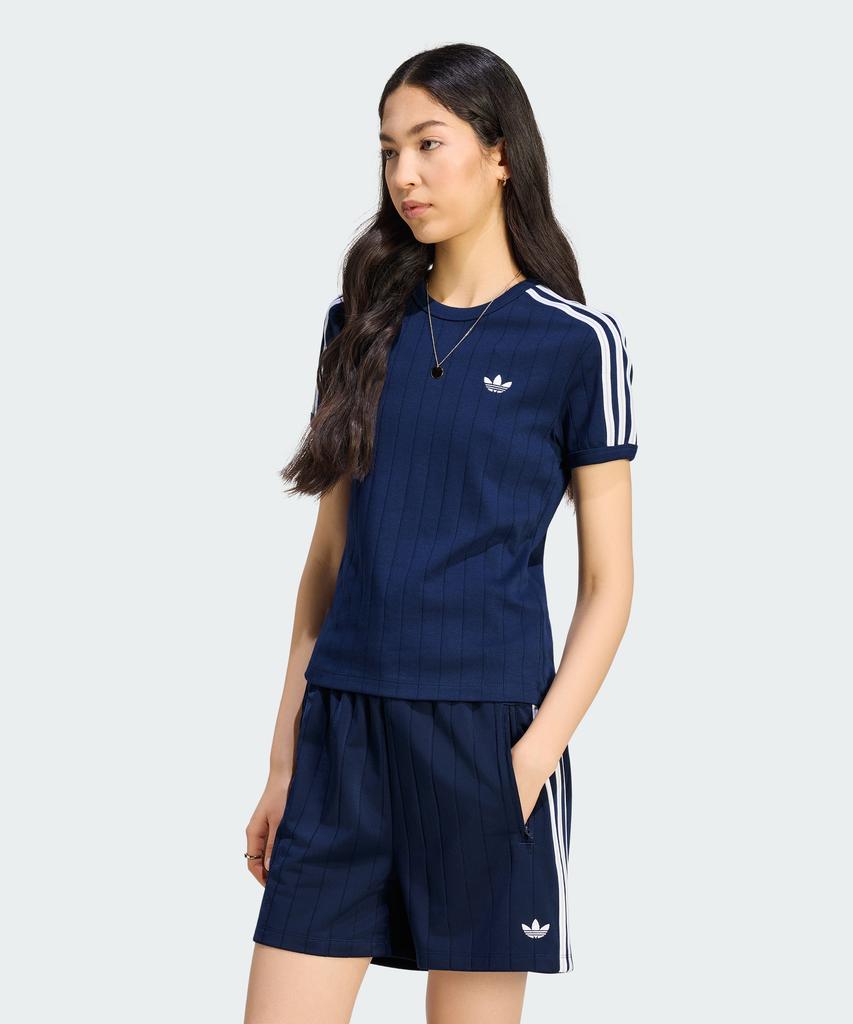 Adidas Pinstripe Short Sleeve Slim Tee Ks9992