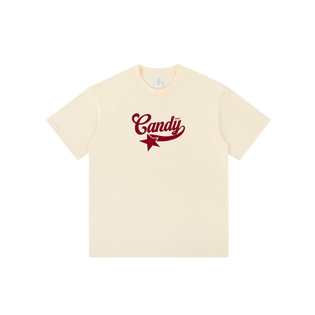 Amerikanisches Retro Vintage Unisex Schwergewicht Baumwoll Rundhals T-Shirt