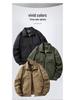 2026 Herren Arbeitsjacke aus reiner Baumwolle mit hohem Kragen, Frühling/Herbst, lässig, lockere Passform, japanischer Stil
