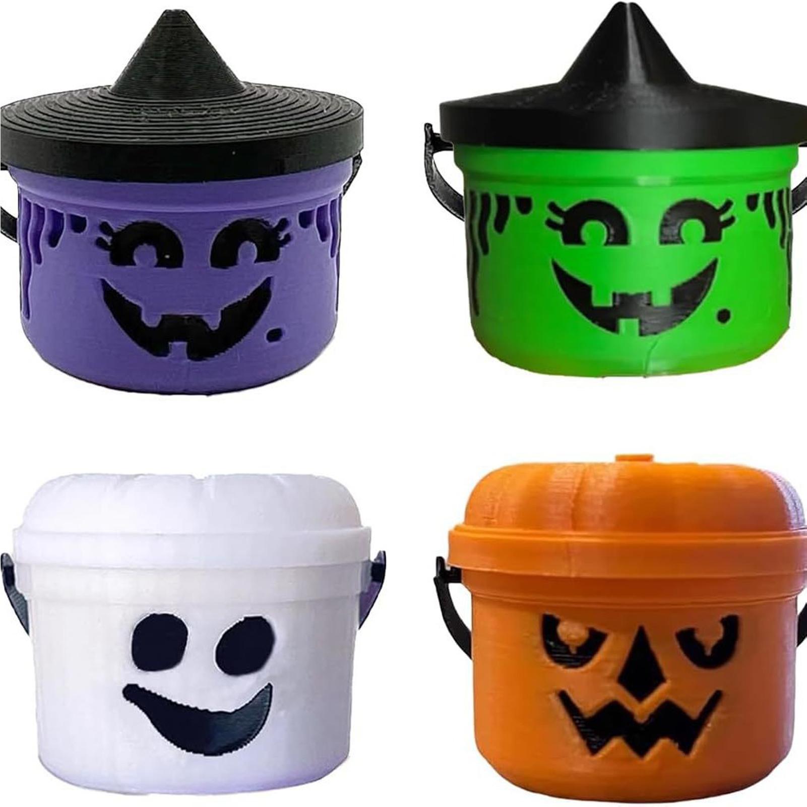 

Halloween Pumpkins Small Bucket Small Cute Pumpkin Trick Hospitality Buckets Halloween Trick Or Party Favors Party Holiday