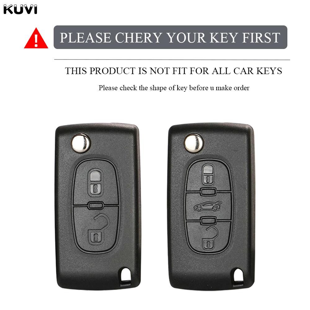 Tpu Car Flip Key Case Cover Shell Fob Keyless For Peugeot 107 207 307 308 407 607 3008 5008 For Citroen Xsara Picasso C5 C6 C8