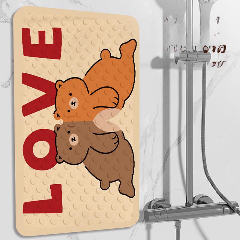 Bathroom Anti-slip Mat Anti-fall Mat with Suction Cup Bathroom Toilet Toilet Seniors Bath Children's Shower Special Foot Pad