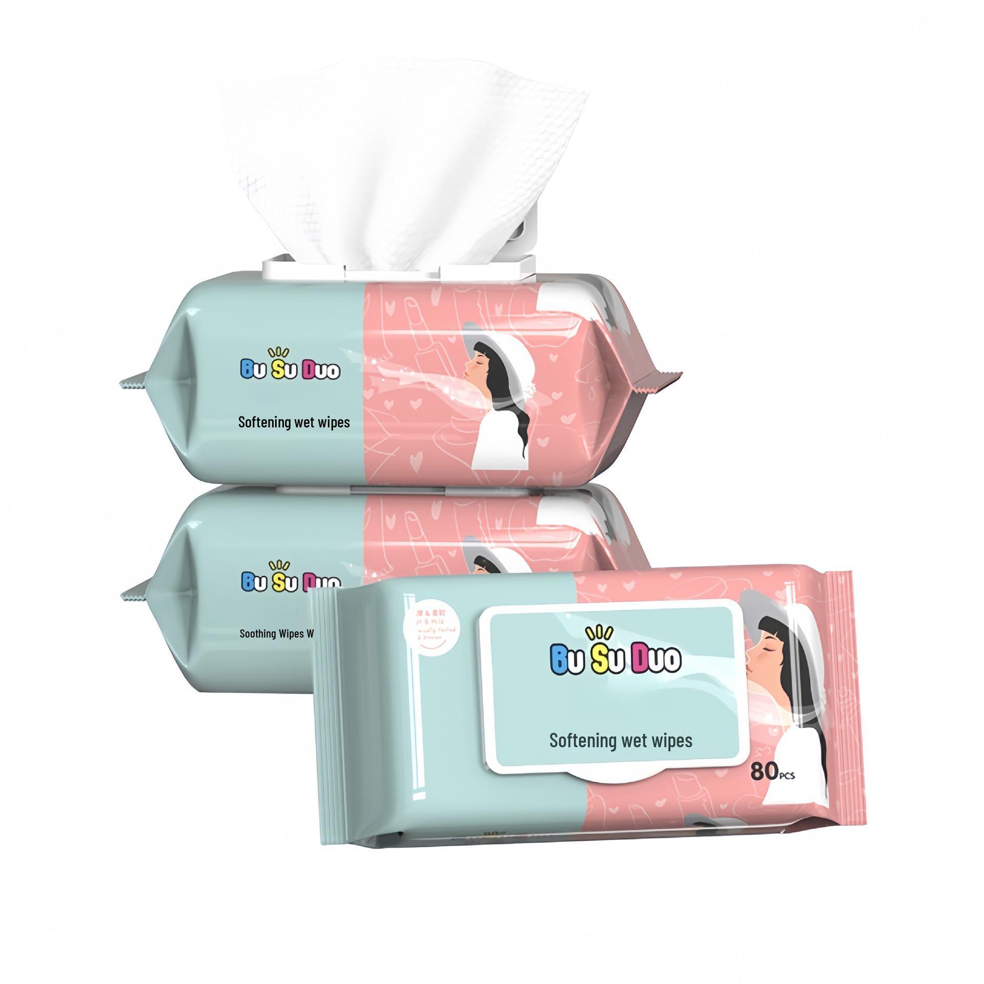 

Покращені зволожуючі серветки для рук та обличчя малюка з кришкою - Сімейний набір М які очищаючі серветки